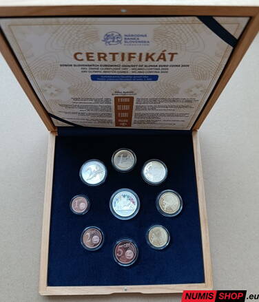Sada mincí SR 2026 - ZOH Miláno Cortina - PROOF - luxusné prevedenie - drevená kazeta