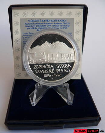 200 Sk Slovensko 1996 - Zubačka - PROOF