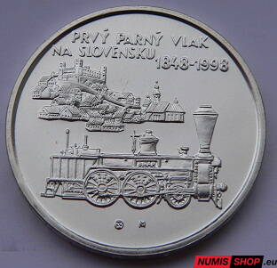 200 Sk Slovensko 1998 - Parný vlak - BK