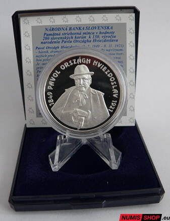 200 Sk Slovensko 1999 - Hviezdoslav - PROOF