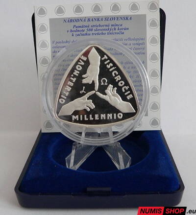 500 Sk Slovensko 2001 - 3. tisícročie - PROOF