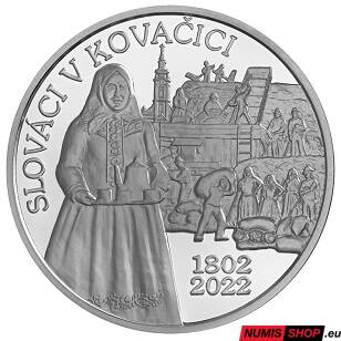 10 eur Slovensko 2022 - Osídľovanie Kovačice Slovákmi - PROOF