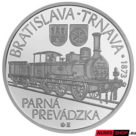 10 eur Slovensko 2023 - Spustenie parnej prevádzky na železničnej trati Bratislava – Trnava - BK