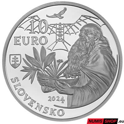 10 eur Slovensko 2024 - Fráter Cyprián z Červeného Kláštora - PROOF
