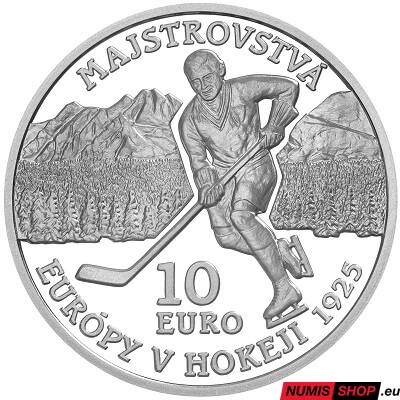 10 eur Slovensko 2025 - Majstrovstvá Európy v hokeji - BK
