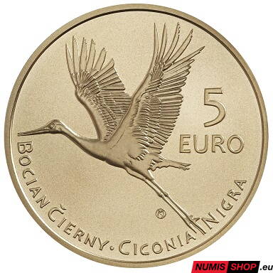 5 eur Slovensko 2023 - Bocian čierny