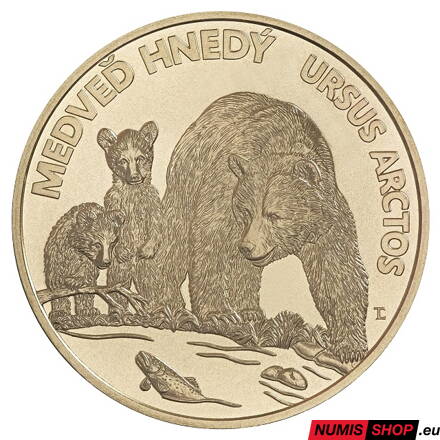 5 eur Slovensko 2023 - Medveď hnedý