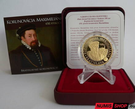 100 eur Slovensko 2013 - Korunovácia Maximiliána