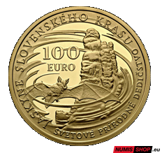 100 eur Slovensko 2017 - Jaskyne Slovenského krasu