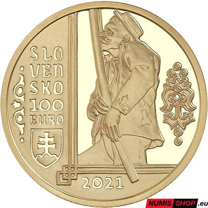 100 eur Slovensko 2021 - Fujara
