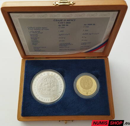 500 + 5000 Sk Slovensko 1999 - Razba toliarov - dvojička