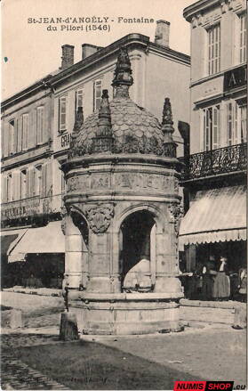 Pohľadnica - Francúzsko - St-Jean d´Angély - Fontaine du Pilori
