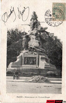 Pohľadnica - Francúzsko - Paris - Monument de Victor Hugo