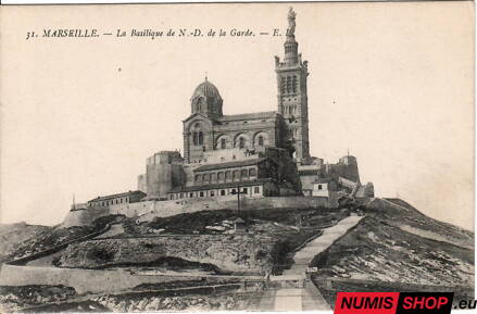 Pohľadnica - Francúzsko - Marseille - La Basilique de Notre-Dame de la Garde