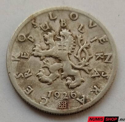 50 h - ČSR - 1926 (RR - najvzácnejší ročník)