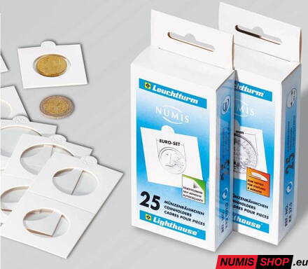 Leuchtturm samolepiace rámiky na mince do 17,5 mm (25 ks)