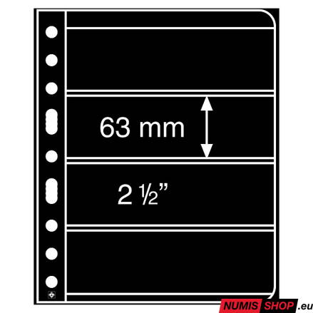 Listy VARIO - 4 priehradky - čierne