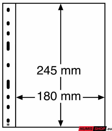 Listy OPTIMA - 1 priehradka - priehľadné