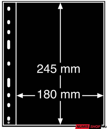 Listy OPTIMA - 1 priehradka - čierne