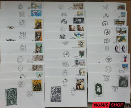 Slovensko - 2001 - FDC zbierka 29 kusov