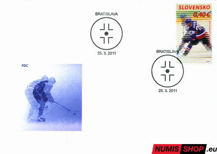 Slovensko - 2011 - Majstrovstvá sveta v ľadovom hokeji 2011 - Demitra - 493 FDC