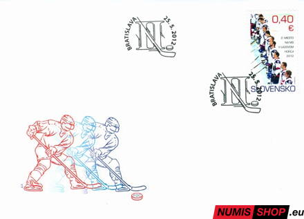 Slovensko - 2012 - 2. miesto na MS v ľadovom hokeji 2012 - 517 FDC