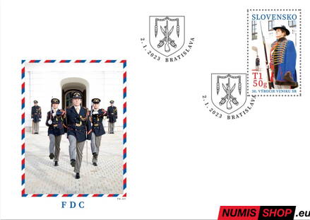 Slovensko - 2023 - Čestná stráž prezidentky SR - 784 FDC