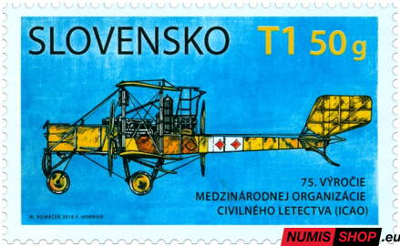 Slovensko - 2019 - 75. výročie Medzinárodnej organizácie civilného letectva - 682