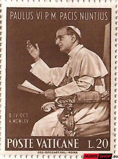Vatikán - 1965 - Pápež Pavol v OSN - L20 - 482