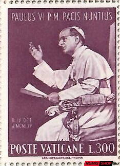 Vatikán - 1965 - Pápež Pavol v OSN - L300 - 485