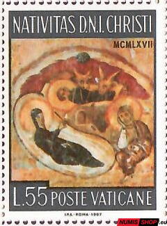 Vatikán - 1967 - Vianoce - L55 - 533