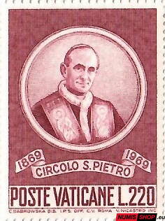 Vatikán - 1969 - 100. výročie Kruhu sv. Petra - L220 - 554