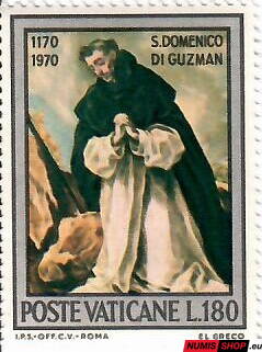 Vatikán - 1971 - 800 rokov od narodenia svätého Dominika - L180 - 588